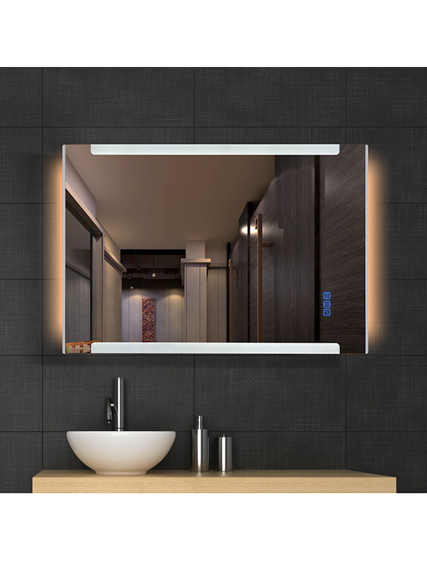 Specchio da bagno a LED da 95 cm con luce