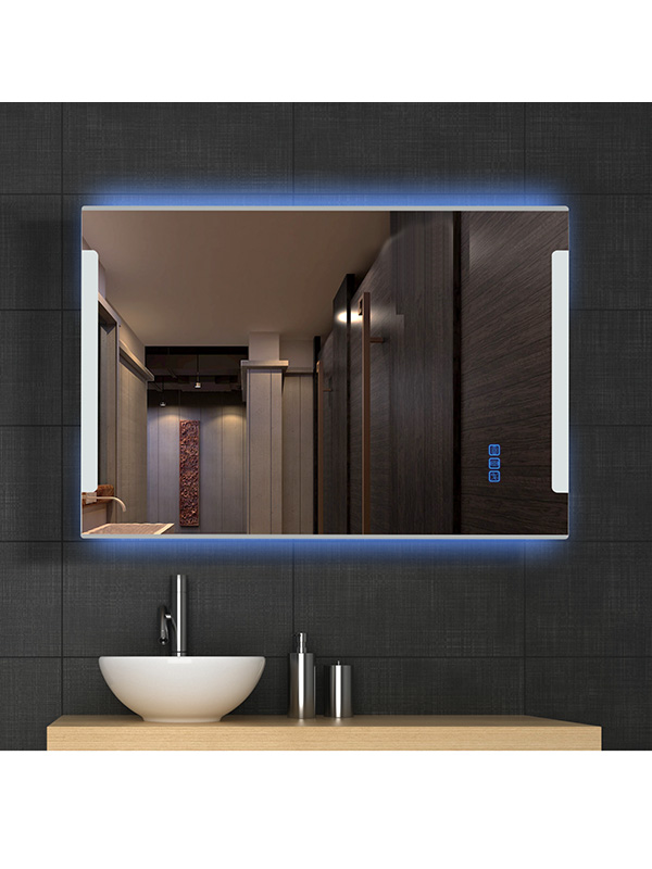 Specchio da bagno a LED da 95 cm con luce