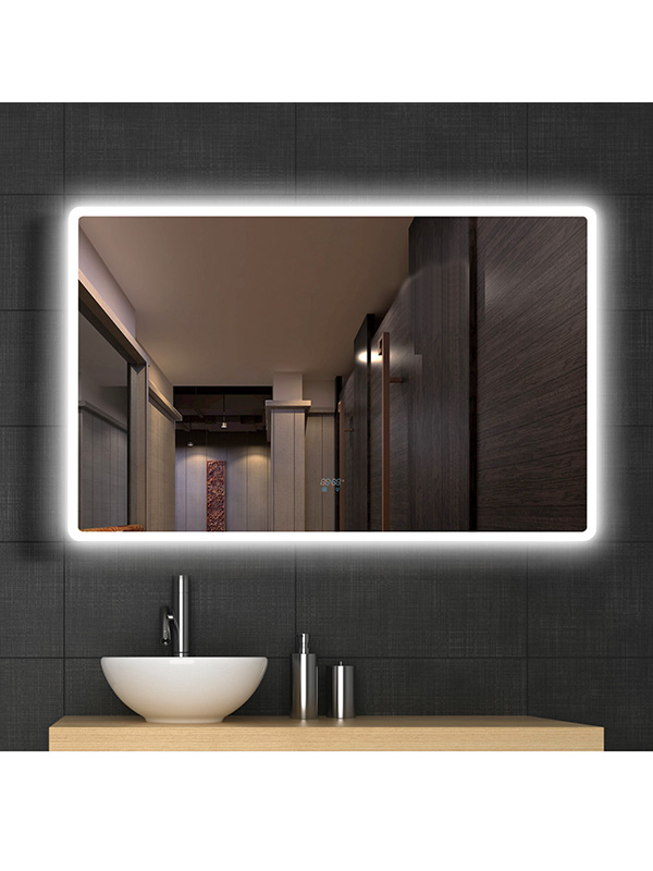 Specchio da bagno a LED con controllo intelligente da 111 cm con luce