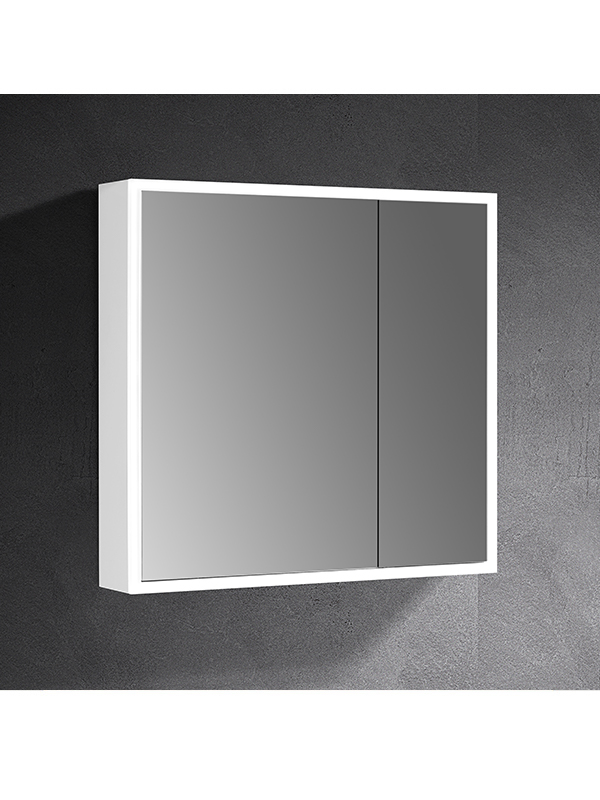 Specchio moderno del bagno dell'hotel illuminato a LED con grado di protezione IP44