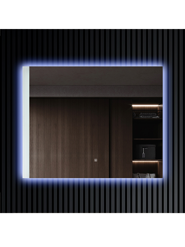 Specchio da bagno decorativo a LED con cornice in acrilico retroilluminato all'ingrosso